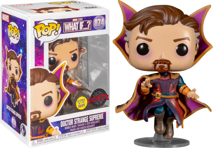 The Amazing Collectables Funko Pop! Marvel: What If… - Doctor Strange Supreme Glow In The Dark #874 3 The Amazing Collectables Funko Pop! Marvel: What If… - Doctor Strange Supreme Glow In The Dark #874