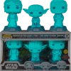 The Amazing Collectables Funko Pop! Star Wars: Across The Galaxy - Anakin Skywalker, Yoda & Obi-Wan Kenobi Endor Force Ghost Glow In The Dark - 3-Pack