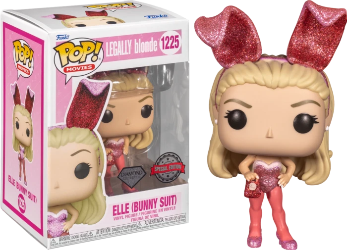The Amazing Collectables Funko Pop! Legally Blonde - Elle In Bunny Suit Diamond Glitter #1225 Movies 3 The Amazing Collectables Funko Pop! Legally Blonde - Elle In Bunny Suit Diamond Glitter #1225 Movies