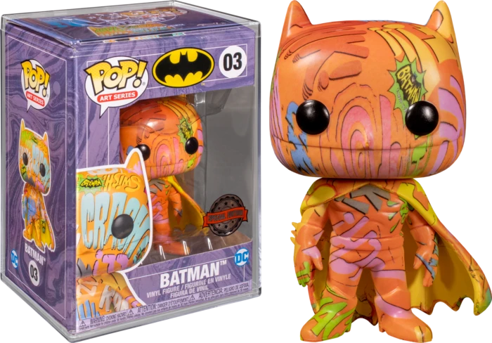 The Amazing Collectables Funko Pop! Batman - Batman Orange Artist Series With Pop! Protector # 03 3 The Amazing Collectables Funko Pop! Batman - Batman Orange Artist Series With Pop! Protector # 03