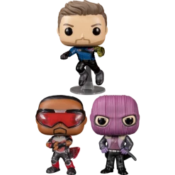 The Amazing Collectables Latest Additions Funko Pop! The Falcon And The Winter Soldier - The Buck Starts Here - Bundle (Set Of 3)
