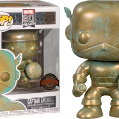 The Amazing Collectables Latest Additions Funko Pop! The Avengers - Captain America Patina 80th Anniversary #497
