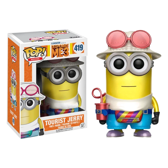 The Amazing Collectables Movies Funko Pop! Despicable Me 3 - Jerry Tourist Metallic #419 3 The Amazing Collectables Movies Funko Pop! Despicable Me 3 - Jerry Tourist Metallic #419