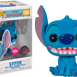 The Amazing Collectables Funko Pop! Lilo & Stitch - Stitch Smiling Seated Flocked #1045