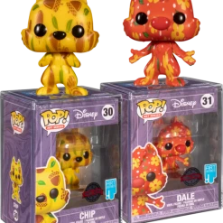 The Amazing Collectables Funko Pop! Chip 'n' Dale: Rescue Rangers - Chip & Dale Artist Series With Pop! Protector - Bundle (Set Of 2)