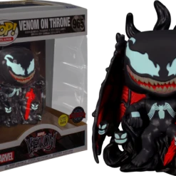 The Amazing Collectables Funko Pop! Venom - Venom On Throne Glow In The Dark Deluxe #965
