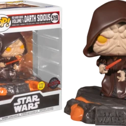 The Amazing Collectables Funko Pop! Star Wars: Red Saber Series Volume 1 - Darth Sidious Glow In The Dark Deluxe #519