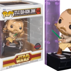 The Amazing Collectables Funko Pop! Star Wars Episode I: The Phantom Menace - Qui-Gon Jinn Duel Of The Fates Deluxe #508