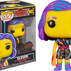 The Amazing Collectables Funko Pop! Stranger Things - Eleven In Mall Outfit Blacklight #802 Blacklight ✨