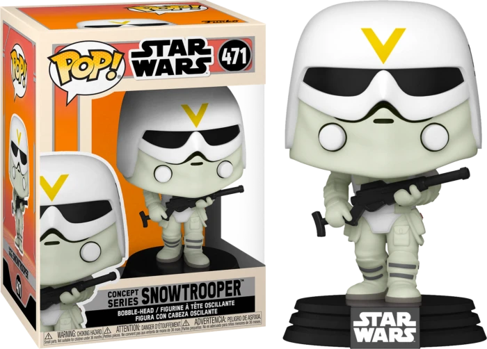 The Amazing Collectables Funko Pop! Star Wars - Snowtrooper Ralph McQuarrie Concept Series #471 3 The Amazing Collectables Funko Pop! Star Wars - Snowtrooper Ralph McQuarrie Concept Series #471