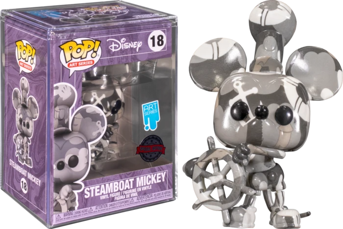 The Amazing Collectables Funko Pop! Mickey Mouse - Steamboat Willie Artist Series Pop! Vinyl Figure With Pop! Protector #18 3 The Amazing Collectables Funko Pop! Mickey Mouse - Steamboat Willie Artist Series Pop! Vinyl Figure With Pop! Protector #18