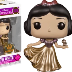 The Amazing Collectables Bundles Funko Pop! Disney Princess - Snow White, Moana, Tiana, Ariel, Jasmine & Aurora Gold Ultimate Princess - Bundle (Set Of 6 + Pin Book)