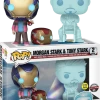 The Amazing Collectables Latest Additions Funko Pop! Avengers 4: Endgame - Hologram Tony Stark & Morgan With Helmet - 2-Pack