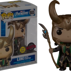The Amazing Collectables Latest Additions Funko Pop! The Avengers - Loki With Sceptor Glow In The Dark #985