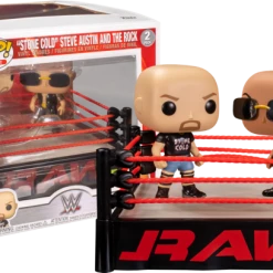 The Amazing Collectables Funko Pop! WWE - The Rock Vs Stone Cold With Wrestling Ring Moments - 2-Pack
