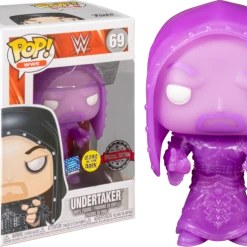 The Amazing Collectables Funko Pop! WWE - The Undertaker Hooded Glow In The Dark #69