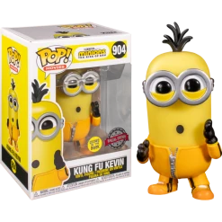 The Amazing Collectables Funko Pop! Minions 2: The Rise Of Gru - Kung Fu Kevin Glow In The Dark #904 Movies