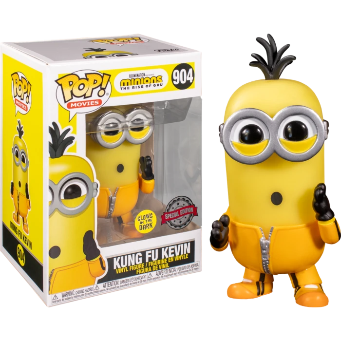 The Amazing Collectables Funko Pop! Minions 2: The Rise Of Gru - Kung Fu Kevin Glow In The Dark #904 Movies 4 The Amazing Collectables Funko Pop! Minions 2: The Rise Of Gru - Kung Fu Kevin Glow In The Dark #904 Movies