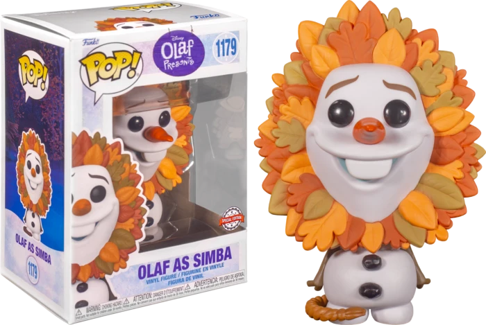 The Amazing Collectables Funko Pop! Olaf Presents: The Lion King - Olaf As Simba #1179 Latest Additions 3 The Amazing Collectables Funko Pop! Olaf Presents: The Lion King - Olaf As Simba #1179 Latest Additions