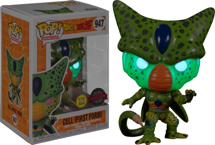 The Amazing Collectables Funko Pop! Dragon Ball Z - Cell First Form Glow In The Dark #947 3 The Amazing Collectables Funko Pop! Dragon Ball Z - Cell First Form Glow In The Dark #947