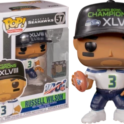 The Amazing Collectables Funko Pop! NFL Football - Russell Wilson Seattle Seahawks Super Bowl Champions XLVIII #57