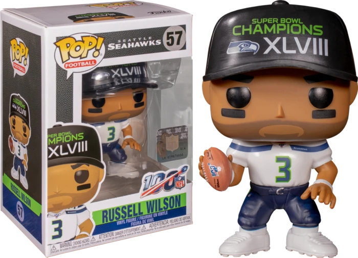The Amazing Collectables Funko Pop! NFL Football - Russell Wilson Seattle Seahawks Super Bowl Champions XLVIII #57 3 The Amazing Collectables Funko Pop! NFL Football - Russell Wilson Seattle Seahawks Super Bowl Champions XLVIII #57