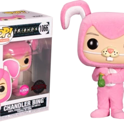 The Amazing Collectables Funko Pop! Friends - Chandler Bing As Bunny Flocked #1066 Television