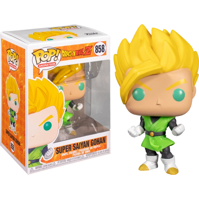 The Amazing Collectables Funko Pop! Dragon Ball Z - Super Saiyan Gohan In Green Suit #858 Animation 3 The Amazing Collectables Funko Pop! Dragon Ball Z - Super Saiyan Gohan In Green Suit #858 Animation