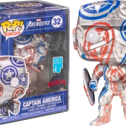 The Amazing Collectables Funko Pop! The Avengers - Captain America In Stark Tech Suit Patriotic Age Artist Series With Pop! Protector #32 Latest Additions