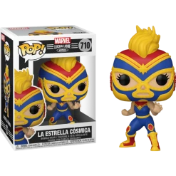 The Amazing Collectables Funko Pop! Marvel: Lucha Libre Edition - La Estrella Cosmica Captain Marvel #710 Latest Additions