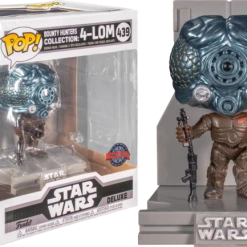 The Amazing Collectables Funko Pop! Star Wars Episode V: The Empire Strikes Back - 4-LOM Metallic Bounty Hunters Deluxe #439