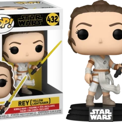 The Amazing Collectables Funko Pop! Star Wars Episode IX: The Rise Of Skywalker - Rey With Yellow Lightsaber