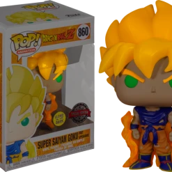 The Amazing Collectables Funko Pop! Dragon Ball Z - Super Saiyan Goku First Appearance Glow In The Dark #860