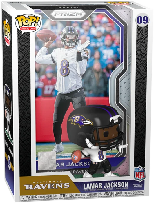 The Amazing Collectables Sports Funko Pop! Trading Cards - NFL Football - Lamar Jackson Baltimore Ravens With Protector Case #09 3 The Amazing Collectables Sports Funko Pop! Trading Cards - NFL Football - Lamar Jackson Baltimore Ravens With Protector Case #09