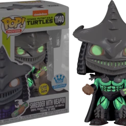 The Amazing Collectables Funko Pop! Teenage Mutant Ninja Turtles II: The Secret Of The Ooze - Super Shredder With Ooze Glow In The Dark #1140 (+ Box Of 3 Mystery Exclusive Pop! Vinyl Figures) The Teenage Mutant Ninja Turtles