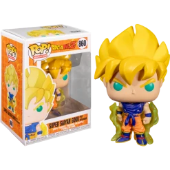 The Amazing Collectables Funko Pop! Dragon Ball Z - Super Saiyan Goku First Appearance #860 Animation