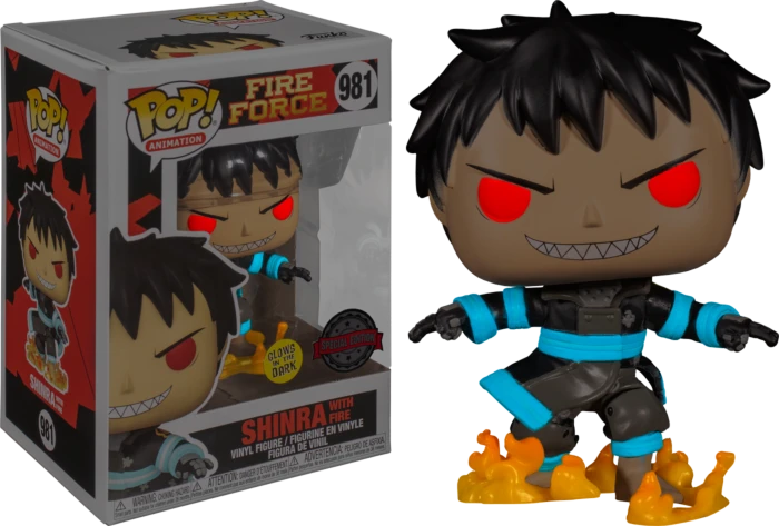 The Amazing Collectables Funko Pop! Fire Force - Shinra With Fire Glow In The Dark #981 3 The Amazing Collectables Funko Pop! Fire Force - Shinra With Fire Glow In The Dark #981