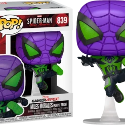 The Amazing Collectables Funko Pop! Marvel’s Spider-Man: Miles Morales - Miles Morales In Purple Reign Suit #839