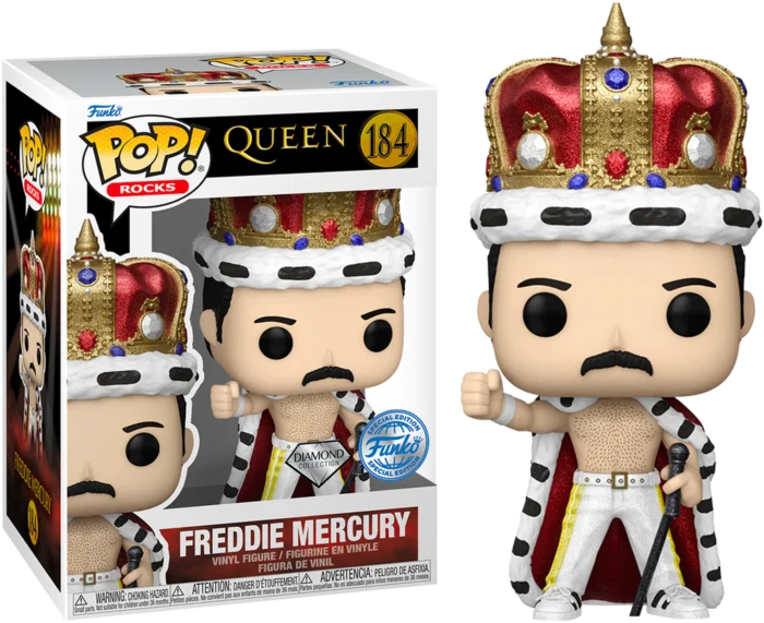 The Amazing Collectables Funko Pop! Queen - Freddie Mercury King Diamond Glitter #184 Rocks 3 The Amazing Collectables Funko Pop! Queen - Freddie Mercury King Diamond Glitter #184 Rocks