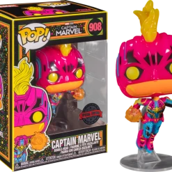 The Amazing Collectables Blacklight ✨ Funko Pop! Marvel: Blacklight - Thanos, Captain Marvel & Ant-Man Blacklight - Bundle (Set Of 3)