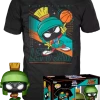 The Amazing Collectables Latest Additions Funko Pop! Space Jam 2: A New Legacy - Marvin The Martian Metallic Pop! Vinyl Figure & T-Shirt Box Set