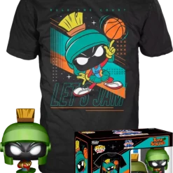 The Amazing Collectables Latest Additions Funko Pop! Space Jam 2: A New Legacy - Marvin The Martian Metallic Pop! Vinyl Figure & T-Shirt Box Set