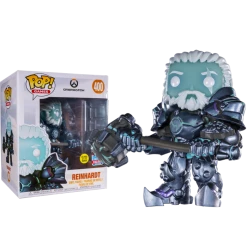 The Amazing Collectables Video Games Funko Pop! Overwatch - Coldhardt Reinhardt Glow In The Dark 6” Super-Sized #400 (2018 Fall Convention Exclusive)