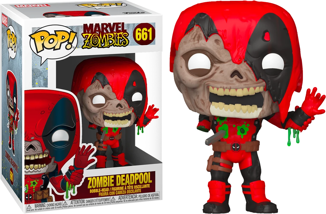 The Amazing Collectables Funko Pop! Marvel Zombies - Deadpool Zombie #661 Latest Additions 3 The Amazing Collectables Funko Pop! Marvel Zombies - Deadpool Zombie #661 Latest Additions