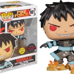 The Amazing Collectables Funko Pop! Fire Force - Shinra With Fire Glow In The Dark #981