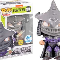 The Amazing Collectables Funko Pop! Teenage Mutant Ninja Turtles II: The Secret Of The Ooze - Super Shredder With Ooze Glow In The Dark #1140 (+ Box Of 3 Mystery Exclusive Pop! Vinyl Figures) The Teenage Mutant Ninja Turtles
