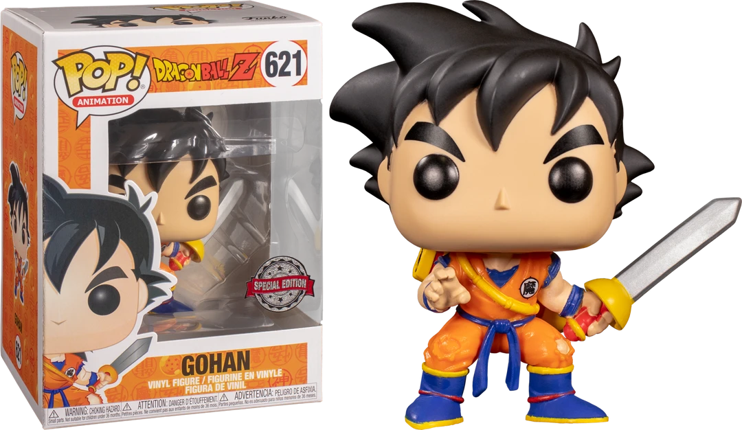 The Amazing Collectables Animation Funko Pop! Dragon Ball Z - Young Gohan With Sword #621 3 The Amazing Collectables Animation Funko Pop! Dragon Ball Z - Young Gohan With Sword #621