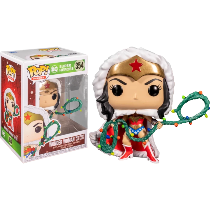 The Amazing Collectables Funko Pop! Wonder Woman - Wonder Woman With Christmas Lights Lasso Holiday #354 Latest Additions 3 The Amazing Collectables Funko Pop! Wonder Woman - Wonder Woman With Christmas Lights Lasso Holiday #354 Latest Additions