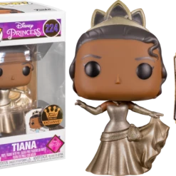 The Amazing Collectables Bundles Funko Pop! Disney Princess - Snow White, Moana, Tiana, Ariel, Jasmine & Aurora Gold Ultimate Princess - Bundle (Set Of 6 + Pin Book)