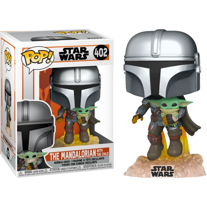 The Amazing Collectables Funko Pop! Star Wars: The Mandalorian - The Mandalorian With The Child (Baby Yoda) Flying #402 3 The Amazing Collectables Funko Pop! Star Wars: The Mandalorian - The Mandalorian With The Child (Baby Yoda) Flying #402